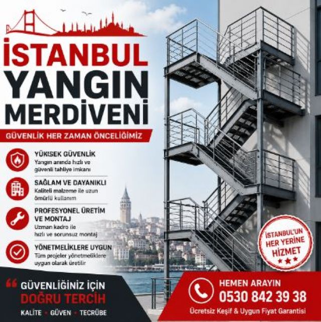 İstanbul Yangın Merdiveni İmalatı ve İstanbul Ekonomik Yangın Kapısı Çözümleri